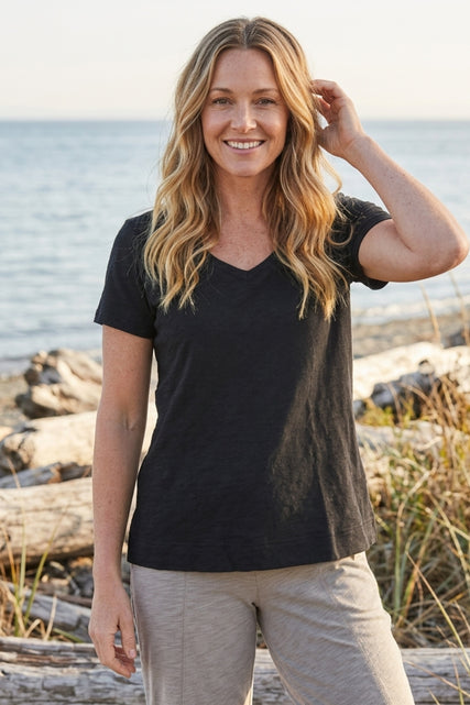 Textured Peruvian Cotton Base Tee