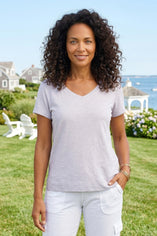 Textured Peruvian Cotton Base Tee