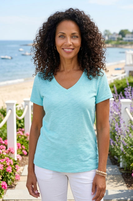 Textured Peruvian Cotton Base Tee