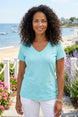 Textured Peruvian Cotton Base Tee