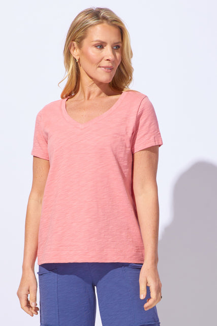 Textured Peruvian Cotton Base Tee