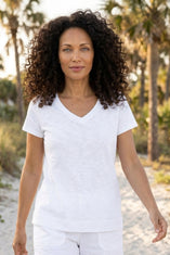 Textured Peruvian Cotton Base Tee