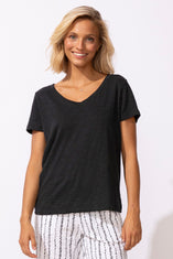 Textured Peruvian Cotton Base Tee