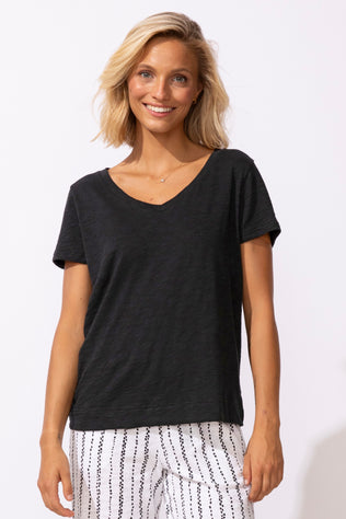 Textured Peruvian Cotton Base Tee