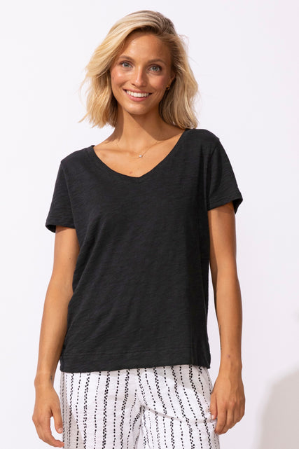 Textured Peruvian Cotton Base Tee