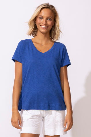 Textured Peruvian Cotton Base Tee