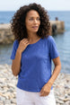 Textured Peruvian Cotton Carefree Tee