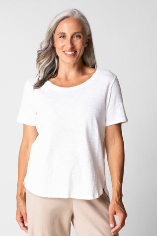 Textured Peruvian Cotton Carefree Tee