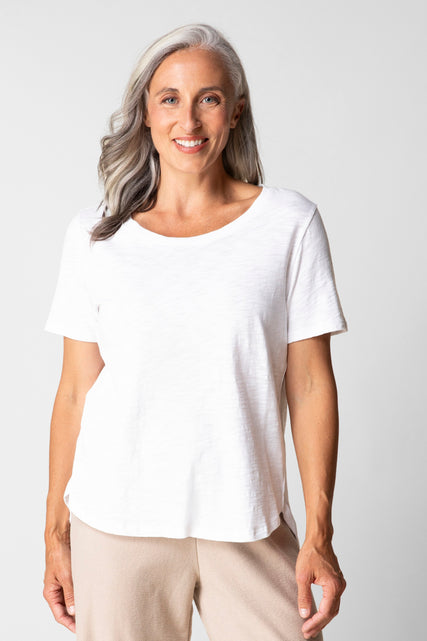 Textured Peruvian Cotton Carefree Tee