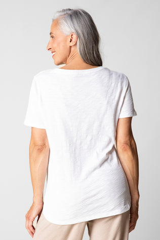 Textured Peruvian Cotton Carefree Tee