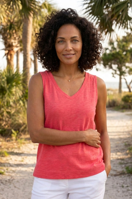 Textured Peruvian Cotton Sun and Sea Tank
