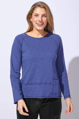 Textured Peruvian Cotton Unplugged Pullover