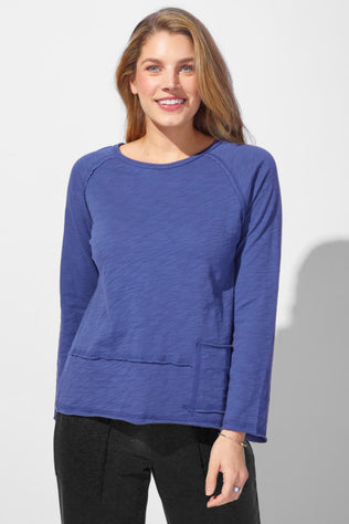 Textured Peruvian Cotton Unplugged Pullover