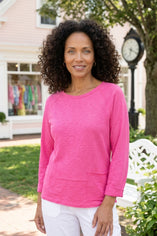 Textured Peruvian Cotton Unplugged Pullover