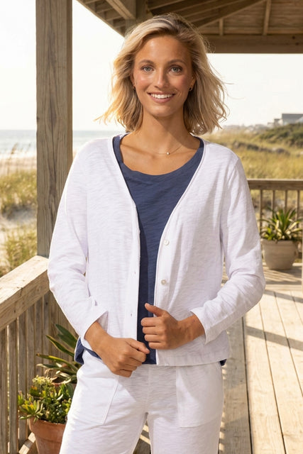 Textured Peruvian Cotton Chill Jacket