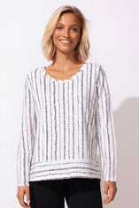 Peruvian Cotton Driftwood Look Out Pullover