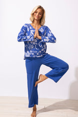 Peruvian Cotton Vintage Scroll Hi-Lo Tee