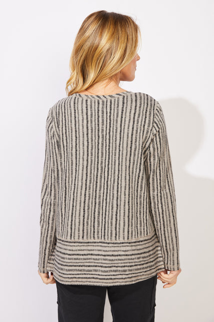 Peruvian Cotton Canyon Stripe Easy Tee