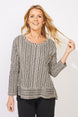 Peruvian Cotton Canyon Stripe Easy Tee