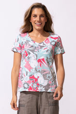 Peruvian Cotton Fiji Floral Tee