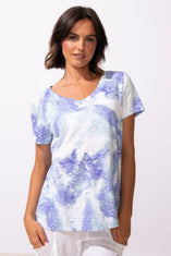 Peruvian Cotton Ocean Marble Tee