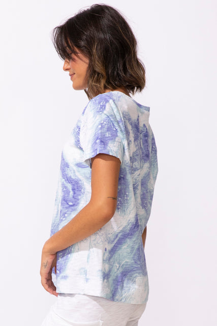 Peruvian Cotton Ocean Marble Tee