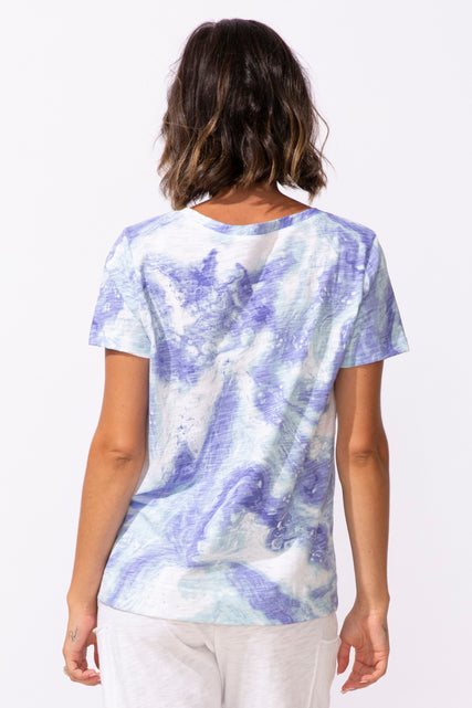 Peruvian Cotton Ocean Marble Tee