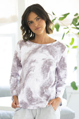 Peruvian Cotton Ocean Marble Hi-Lo Tee