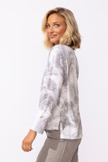 Peruvian Cotton Ocean Marble Hi-Lo Tee