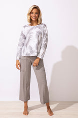 Peruvian Cotton Ocean Marble Hi-Lo Tee