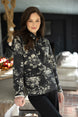 Batik Floral Quarter Zip