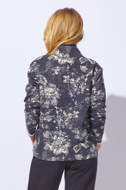 Batik Floral Quarter Zip