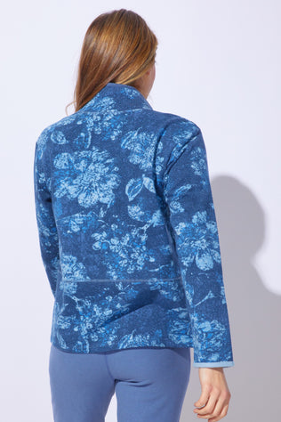 Batik Floral Quarter Zip