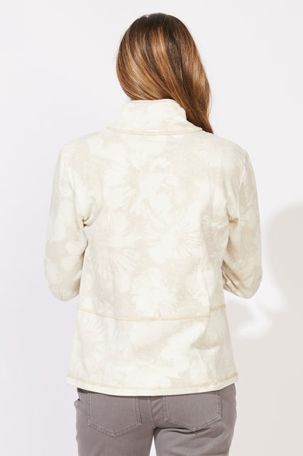 Fireside Floral Quarter Zip Pullover