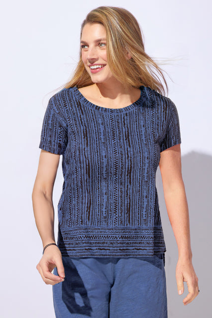 Peruvian Cotton Woodblock Timeless Tee