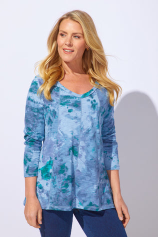 Mineral Dye Freedom V-Neck Tee