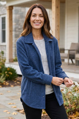 Plush Fleece Snap Jacket