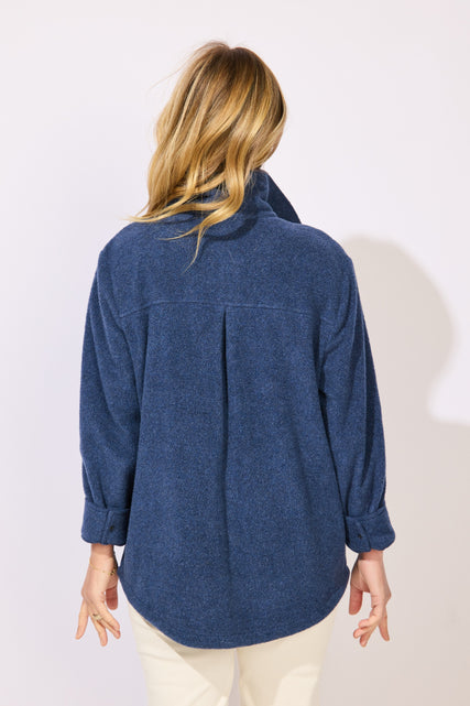 Plush Fleece Snap Jacket