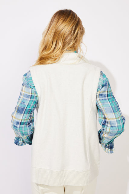 Plush Fleece Snap Vest