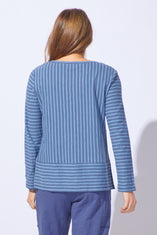 Santa Barbara Stripe Hi Lo Tee