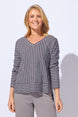 Santa Barbara Stripe Hi Lo Tee