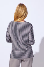 Santa Barbara Stripe Hi Lo Tee