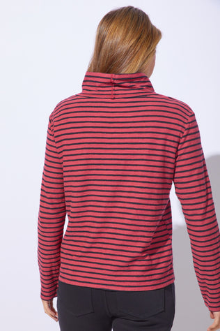 Santa Barbara Stripe Chill Funnel Neck