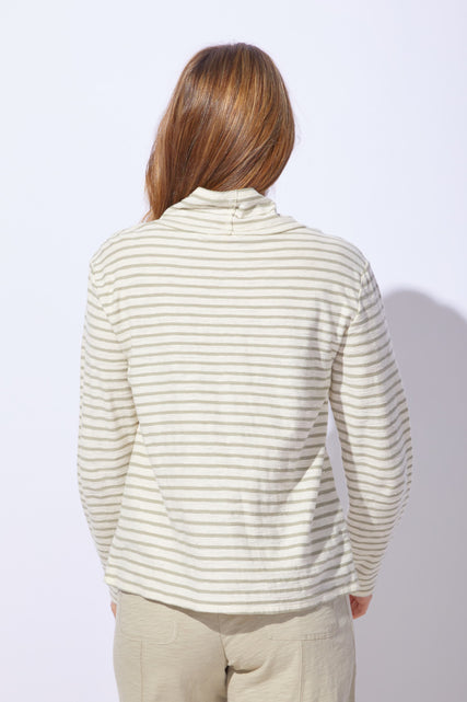 Santa Barbara Stripe Chill Funnel Neck