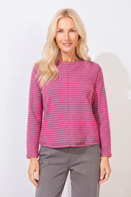 Verona Stripe Layover Tee