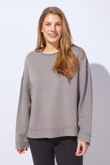 Color wash Terry Favorite Pullover