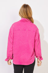 Color Wash Terry Anywhere Shacket
