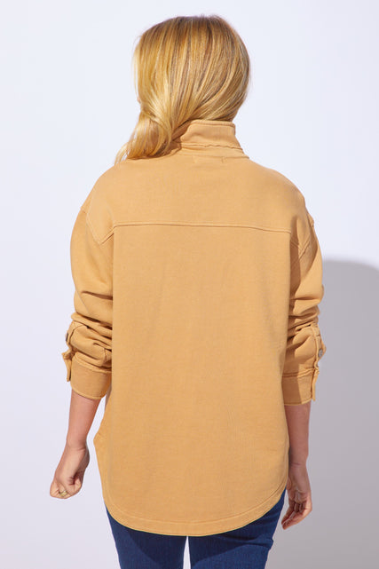 Color Wash Terry Anywhere Shacket