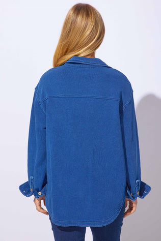 Color Wash Terry Anywhere Shacket