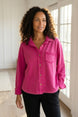 Color Wash Terry Anywhere Shacket